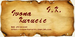 Ivona Kurucić vizit kartica